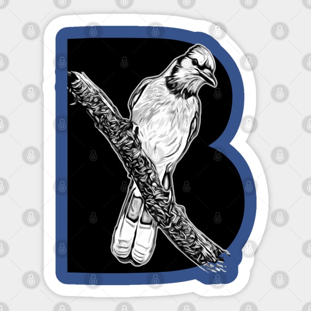 Blue Jay Sticker by Ripples of Time